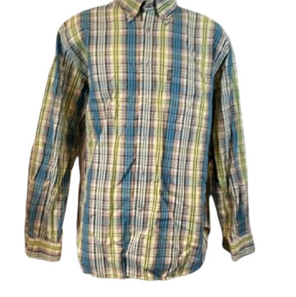 Tonino Lamborghini Plaid Shirt XXL - Colorful Cotton Long Sleeve Button Up